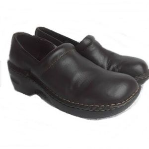 Sonoma SNDARIA Brown Leather Clogs Mules Shoes